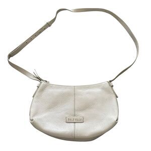 Cole Hann Women's Beige Nude Small Leather Crossbody Purse Bag